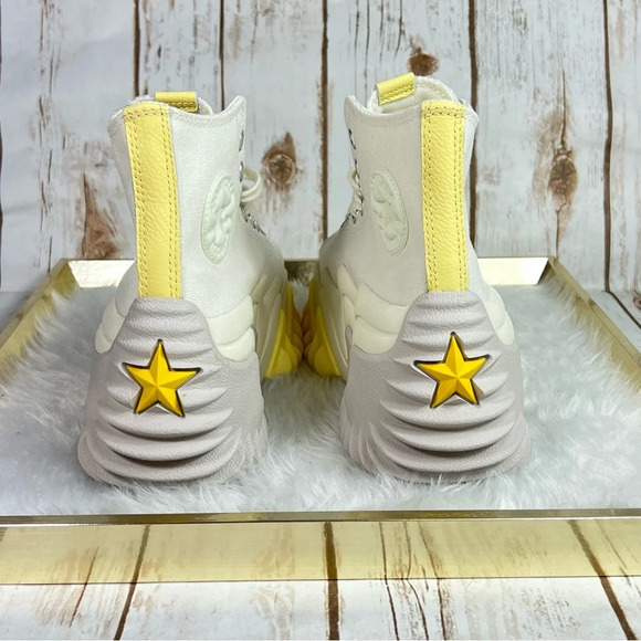 New Converse Run Star Motion Trance Form High Top Egret Platform Sneakers - Picture 8 of 11